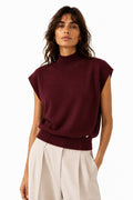 LUTNS6 Burgundy Turtleneck Sweater