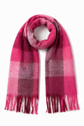 JA8 Fuchsia Plaid Scarf