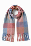 JA5 Blue Rose Plaid Scarf