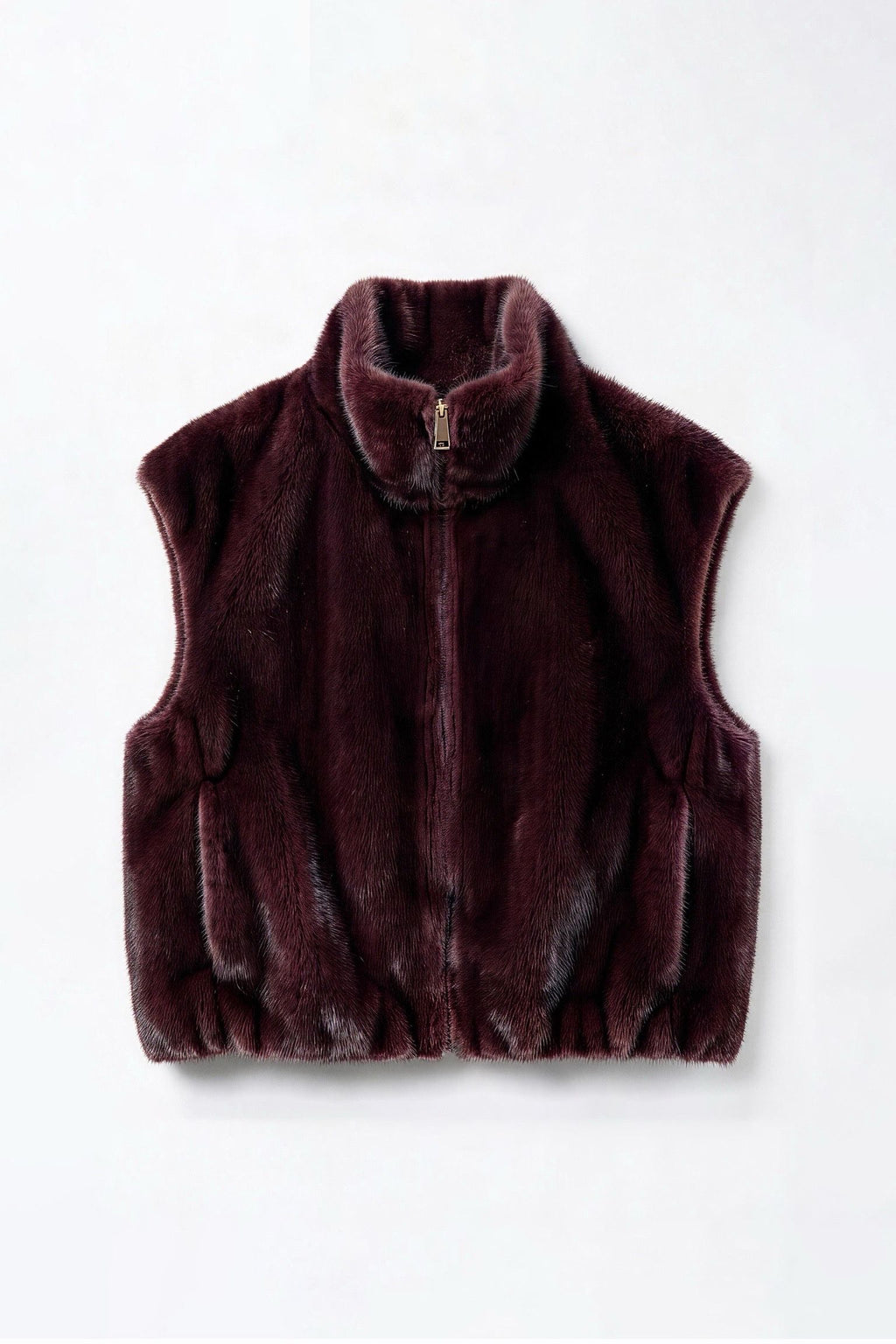 JA78 Wine Reversible Faux Suede Vest