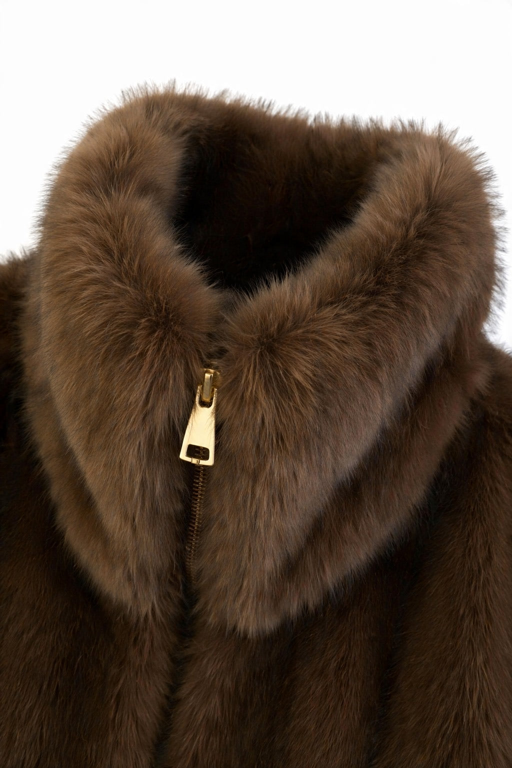 JA34 Light Brown Faux Fur Pocket Vest