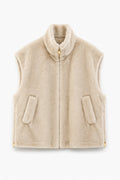 JA109 Beige Faux Mink Vest