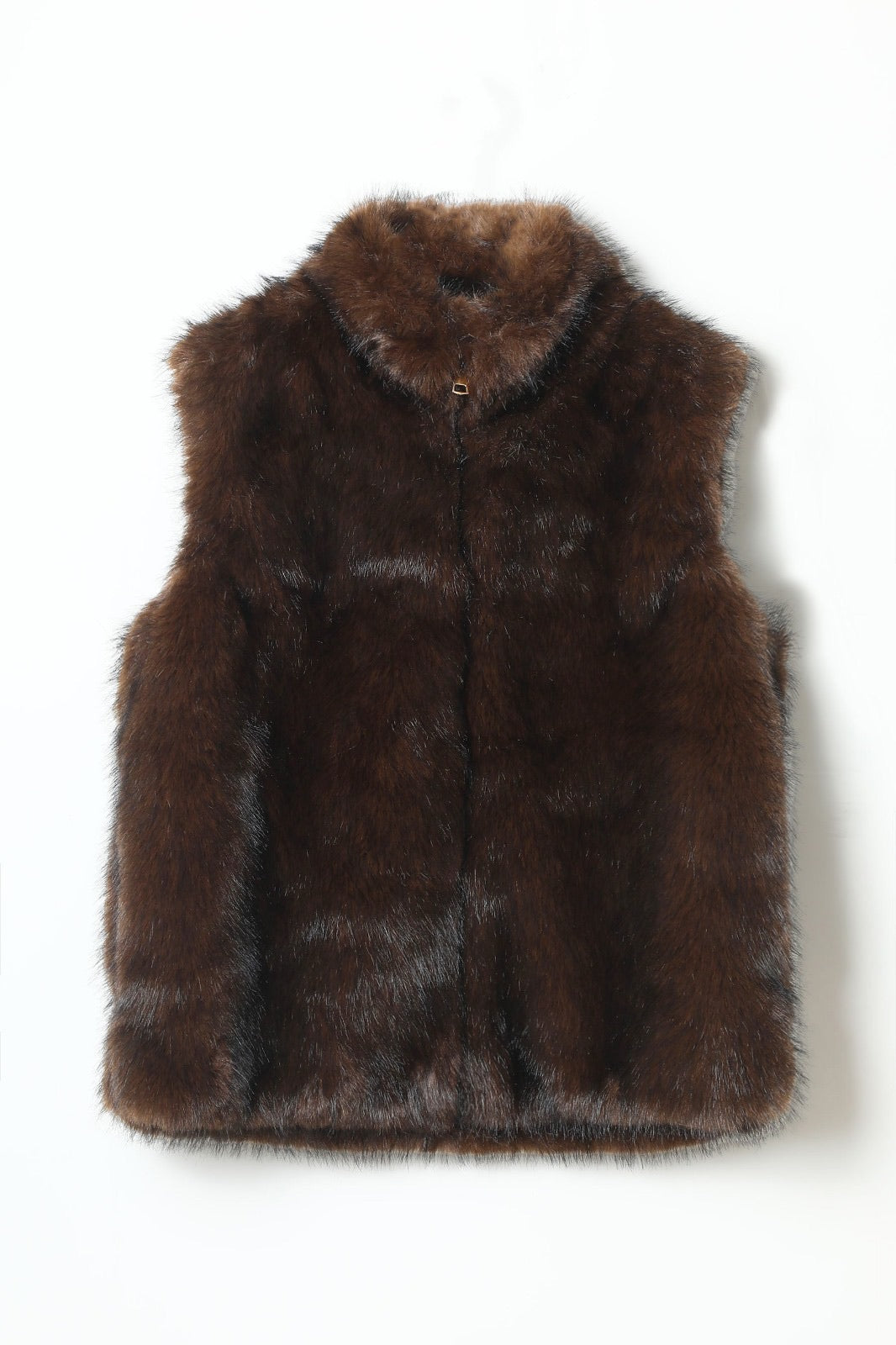 JA128 Brown Faux Fur Vest