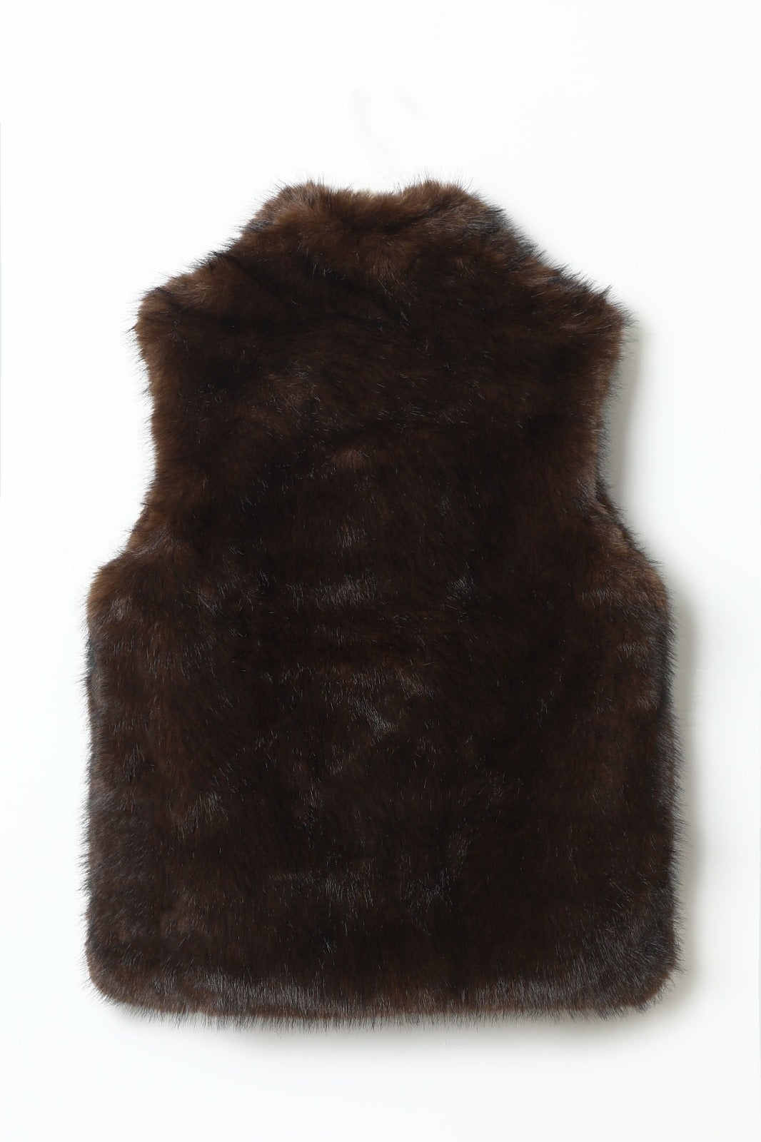 JA128 Brown Faux Fur Vest