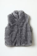 JA129 Gray Faux Fur Vest