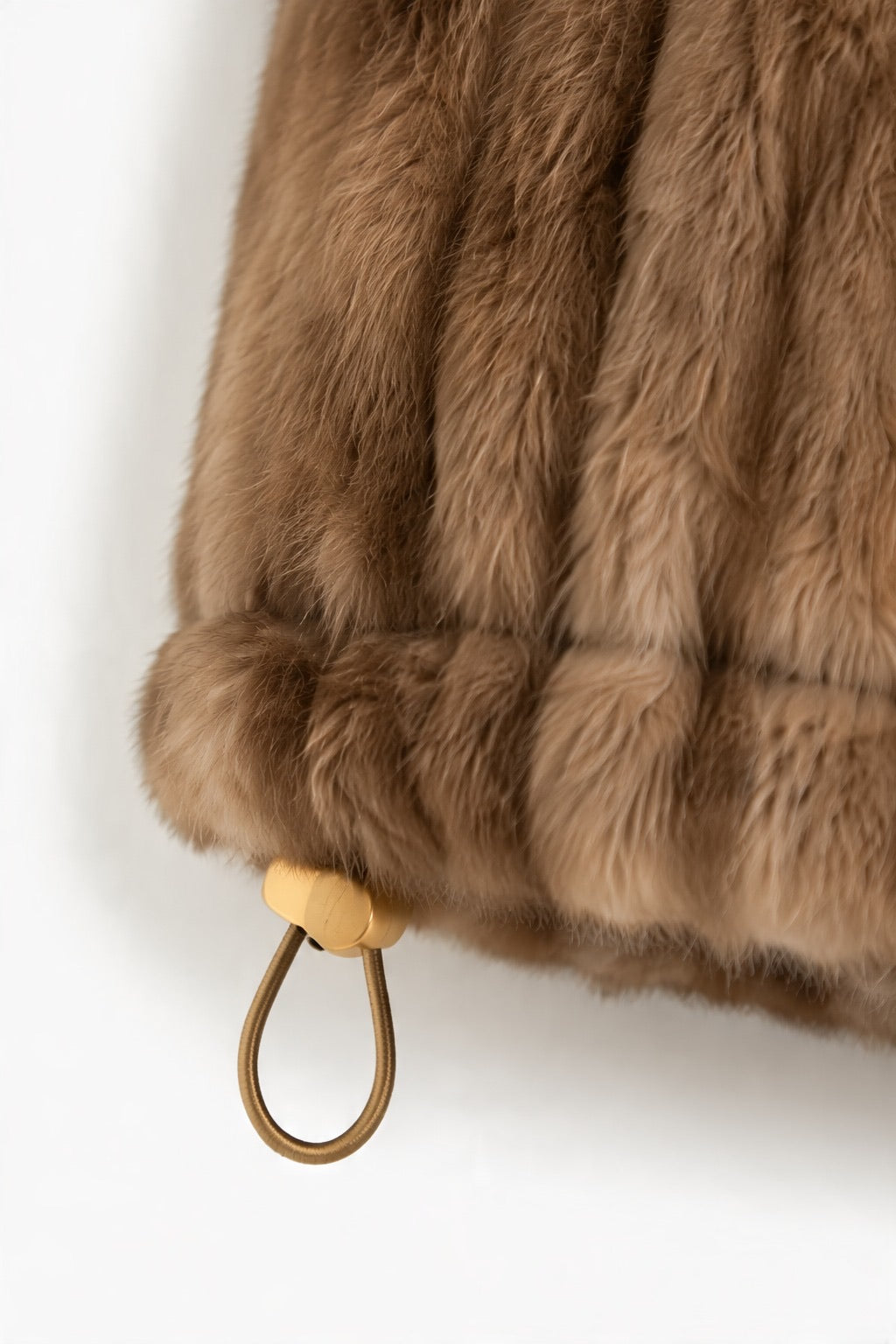 JA30 Taupe Reversible Faux Fur Vest