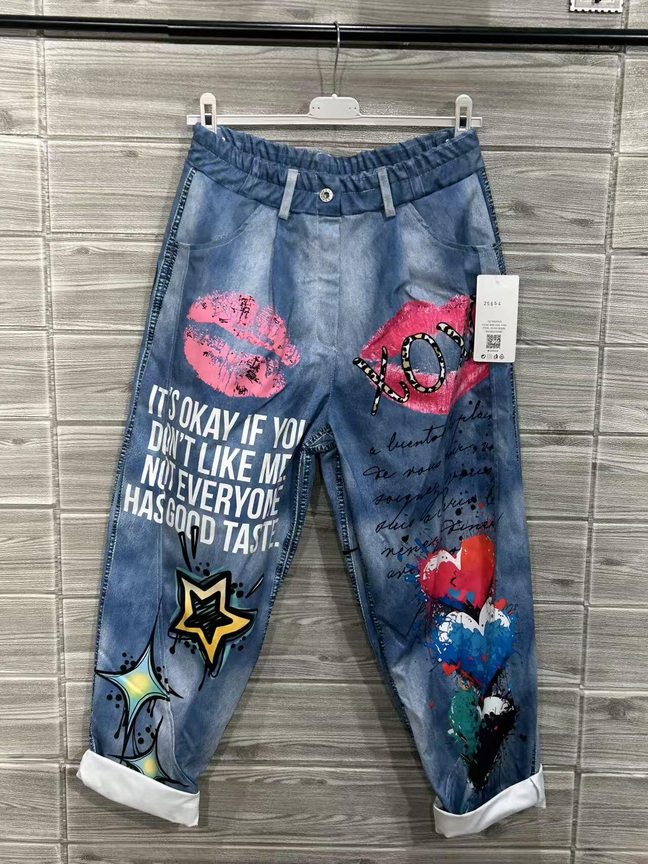ZOPJAJ Printed Jeans Jeans