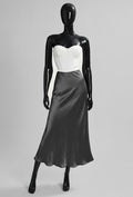 ELO13 Charcoal Satin Skirt