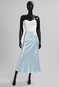 ELO14 Sky Blue Satin Skirt
