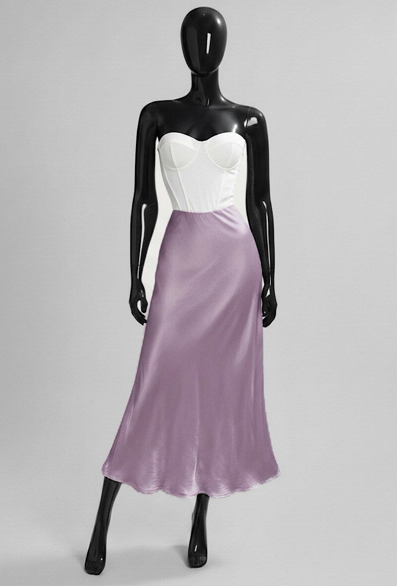 ELO16 Lavender Satin Skirt