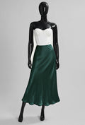 ELO12 Forest Green Satin Skirt