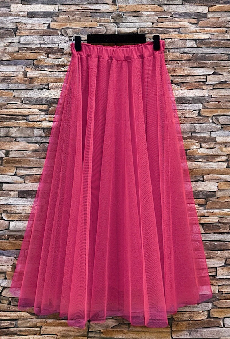 ELT9 Fuchsia Tulle Skirt