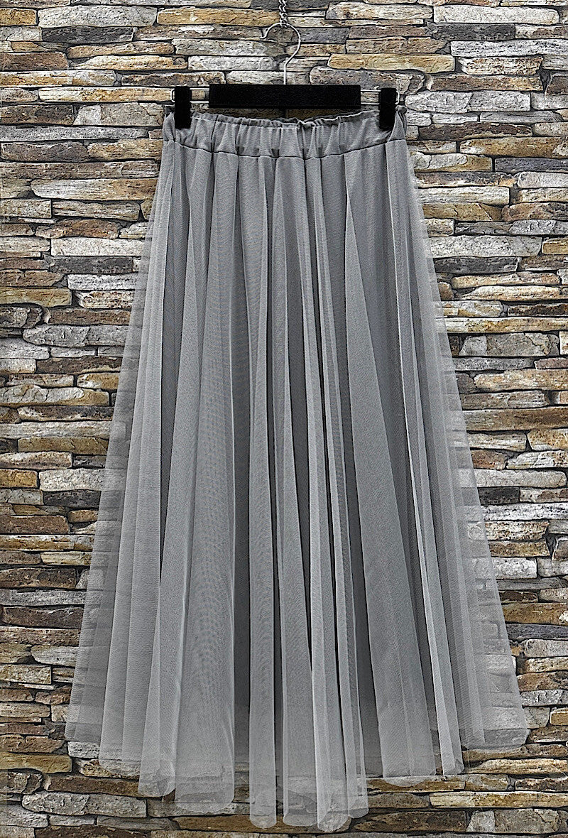 ELT6 Light Grey Tulle Skirt
