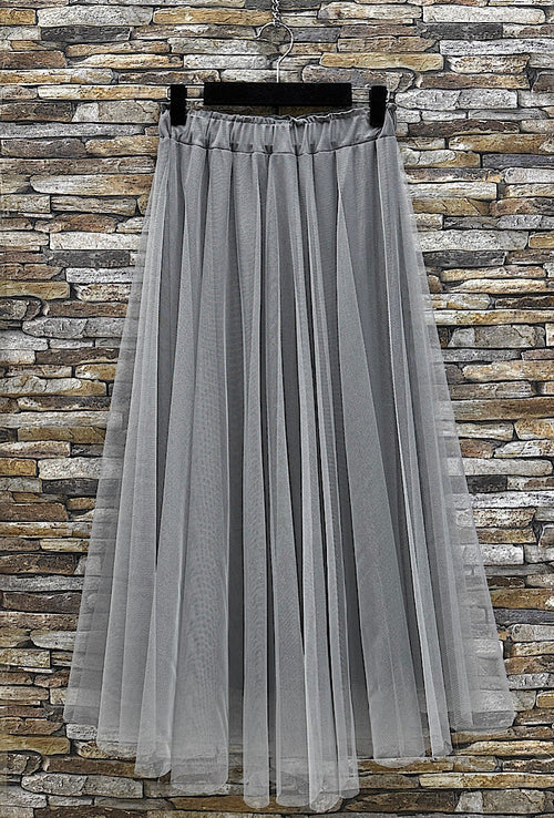ELT6 Light Grey Tulle Skirt