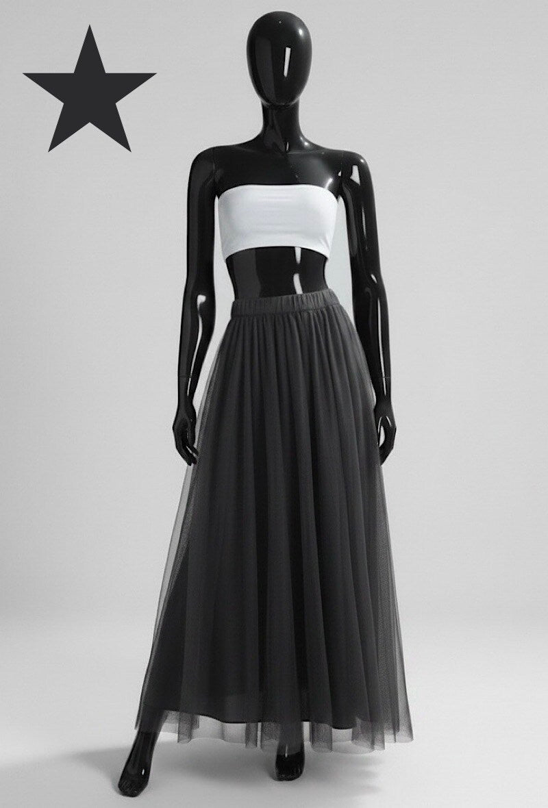 ELT5 Dark Grey Tulle Skirt