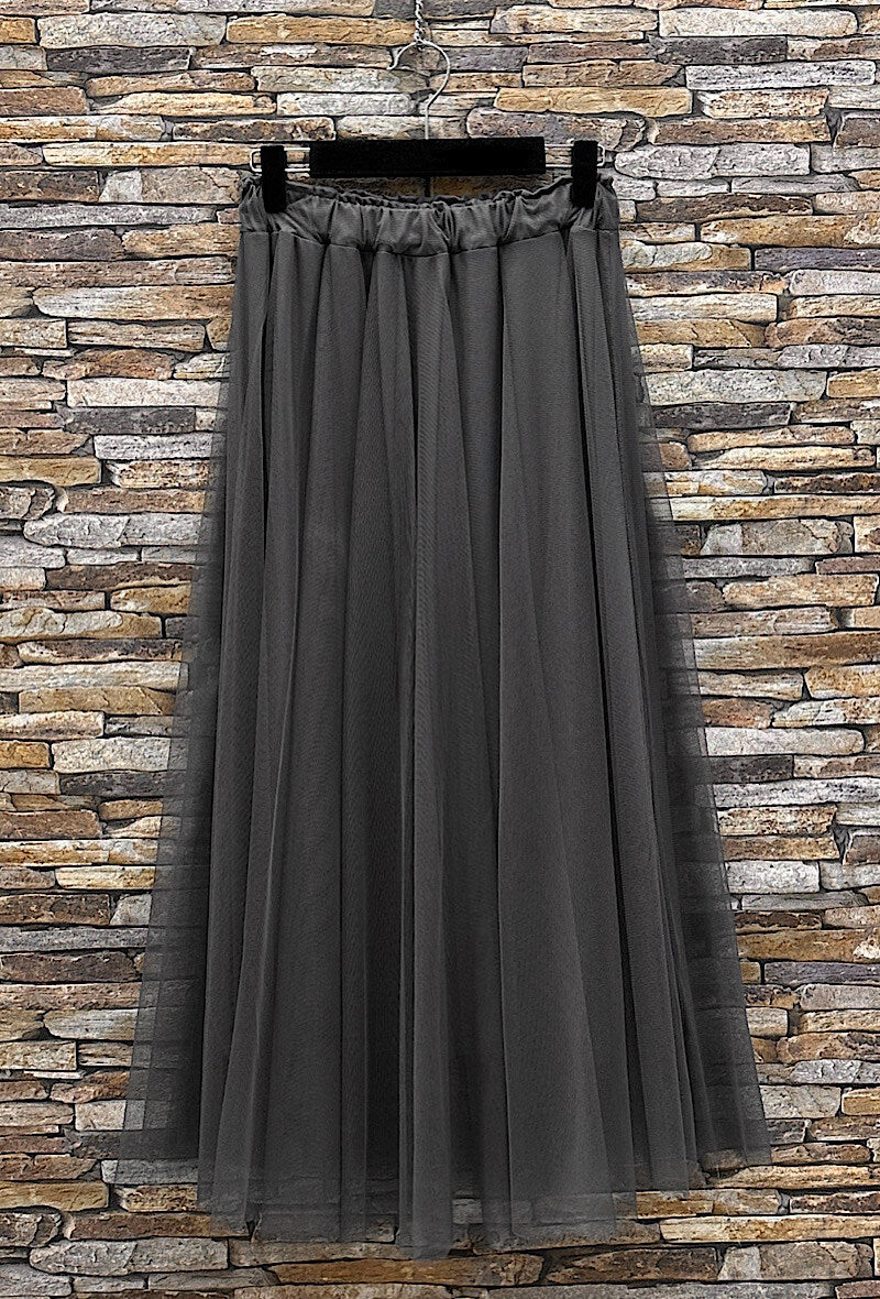 ELT5 Dark Grey Tulle Skirt