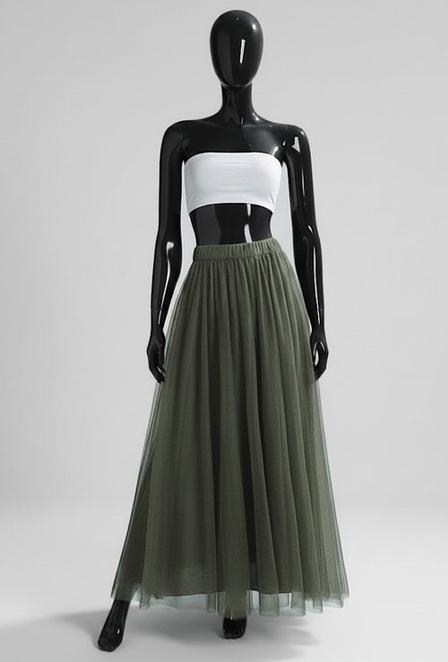 ELT3 Khaki Tulle Skirt
