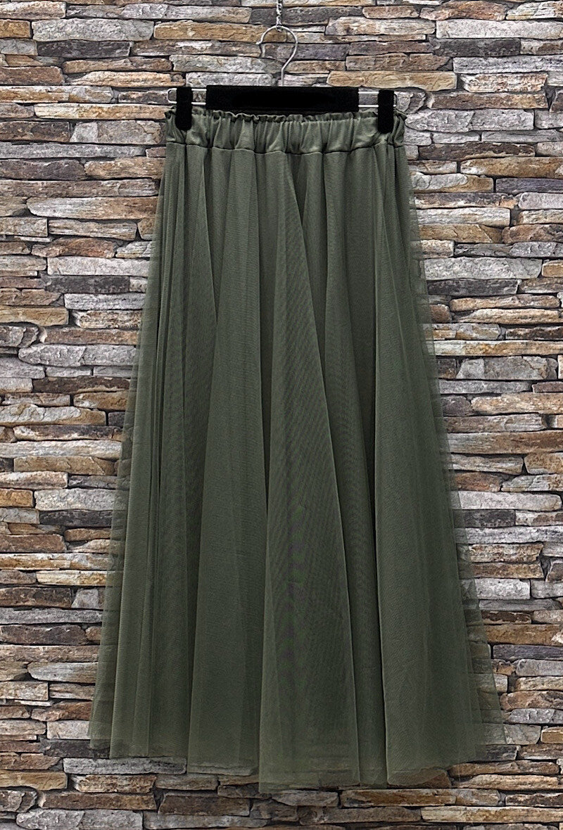 ELT3 Khaki Tulle Skirt