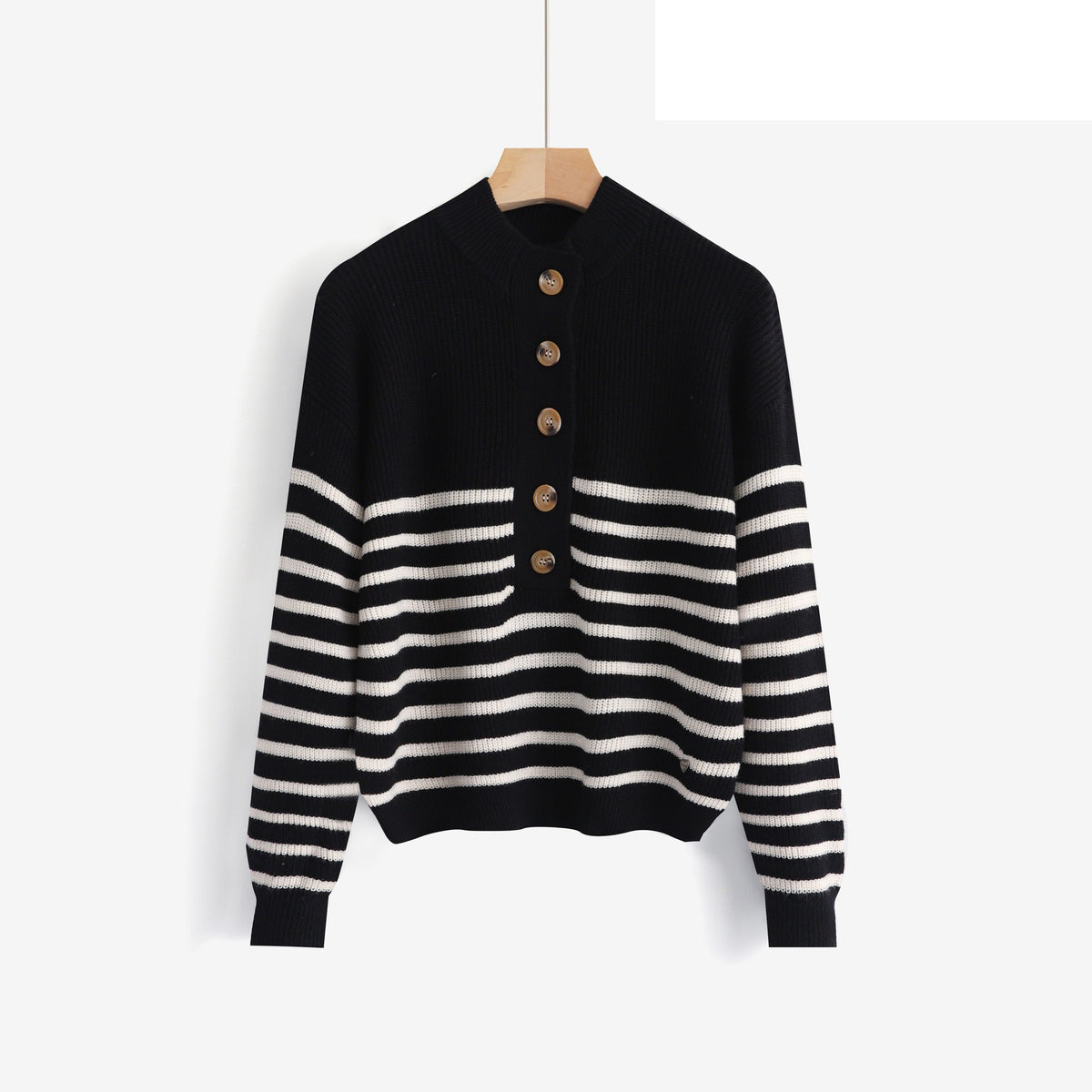 LUBB2 Black Breton Sweater