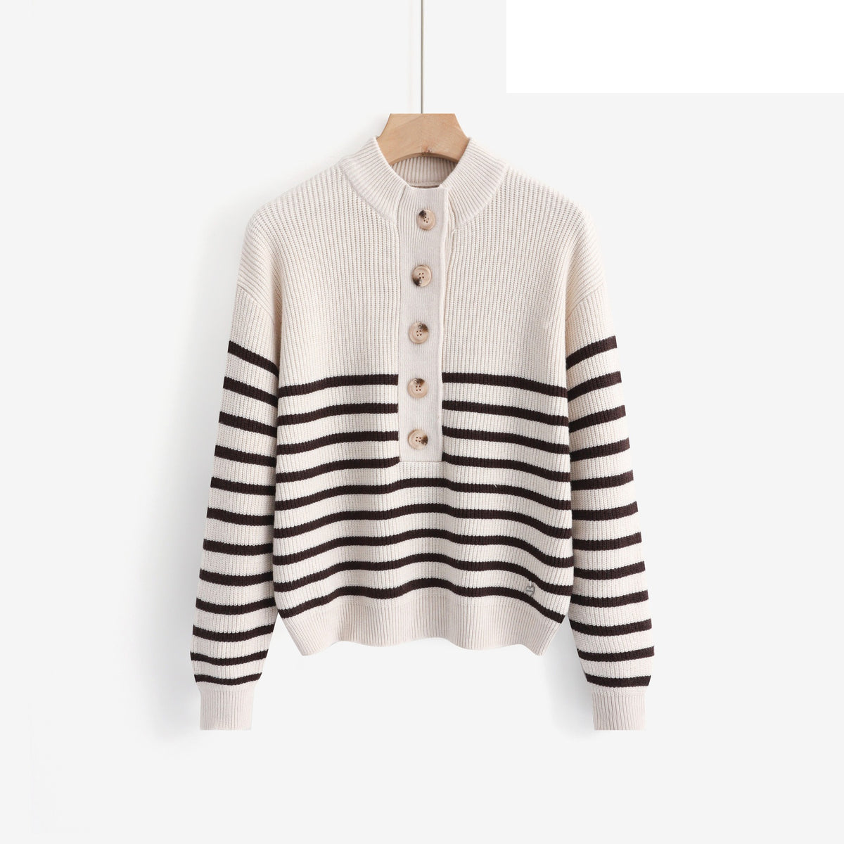 LUBB5 Ivory Breton Sweater