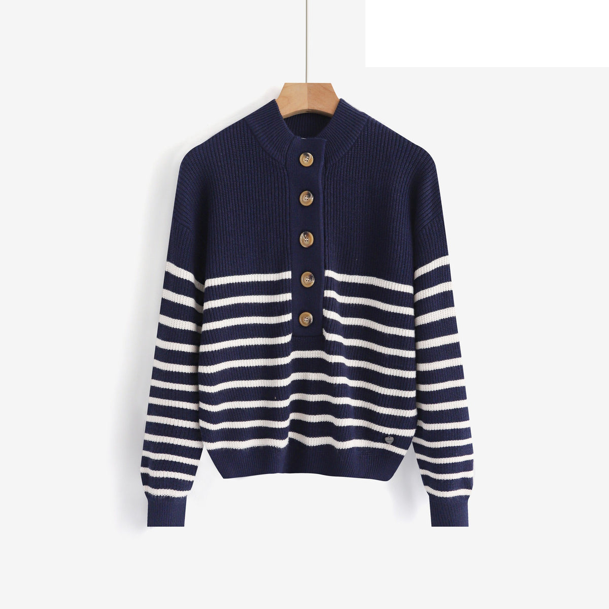 LUBB8 Navy Breton Sweater