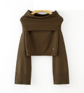 LUBS11 Coffee Bardot Sweater