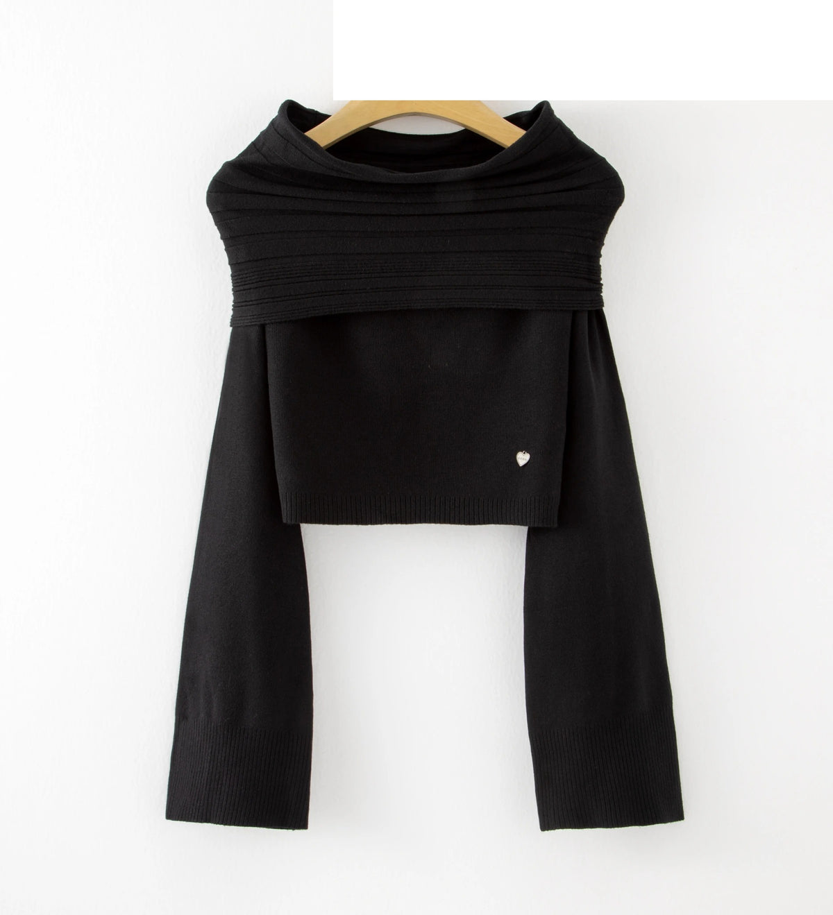 LUBS3 Black Bardot Sweater