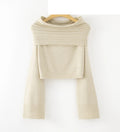 LUBS6 Ivory Bardot Sweater