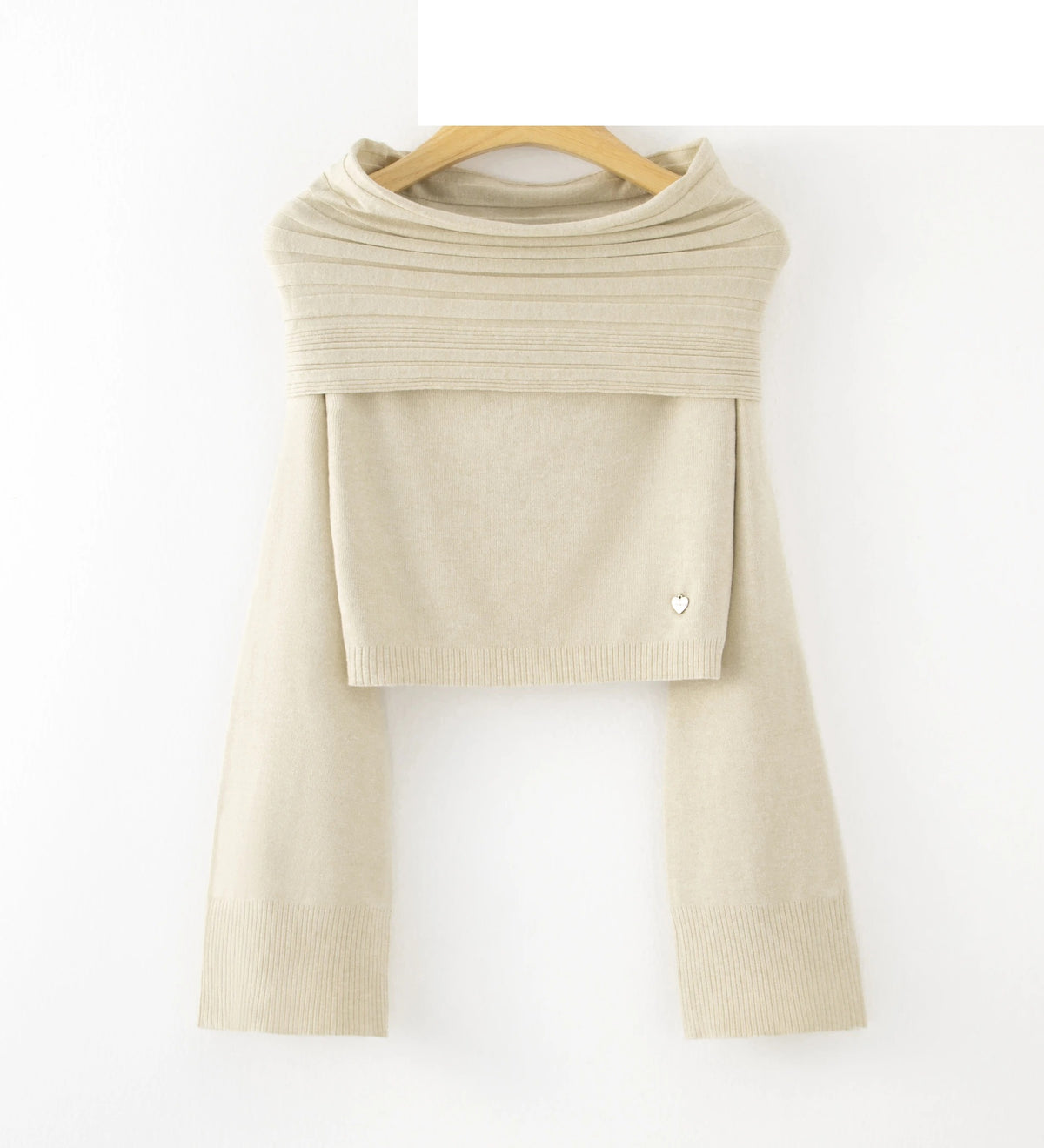LUBS6 Ivory Bardot Sweater