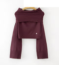 LUBS9 Purple Bardot Sweater