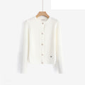 LUCB4 White Cable Cardigan