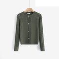 LUCB7 Khaki Cable Cardigan