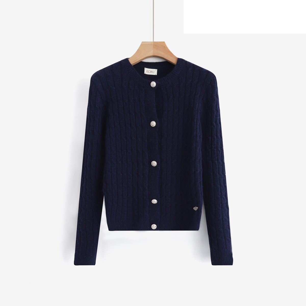 LUCB9 Navy Cable Cardigan