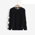LURL2 Black Rose Line Sweater