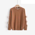 LURL6 Camel Rose Line Sweater