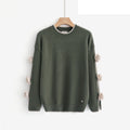 LURL7 Khaki Rose Line Sweater
