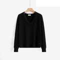 LUVL2 Black Lace-Trim Sweater
