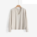 LUVL5 Ivory Lace-Trim Sweater