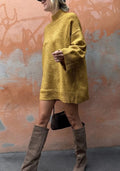 ESTMX5 Mustard Wool Maxi Sweater