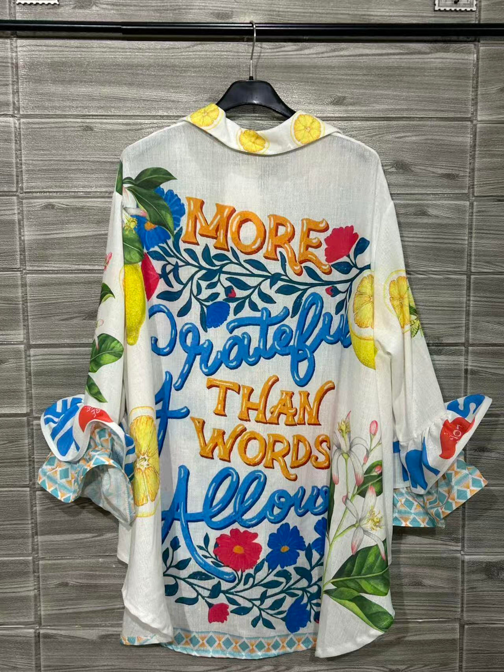 ZOPS3WH Printed Shirt White