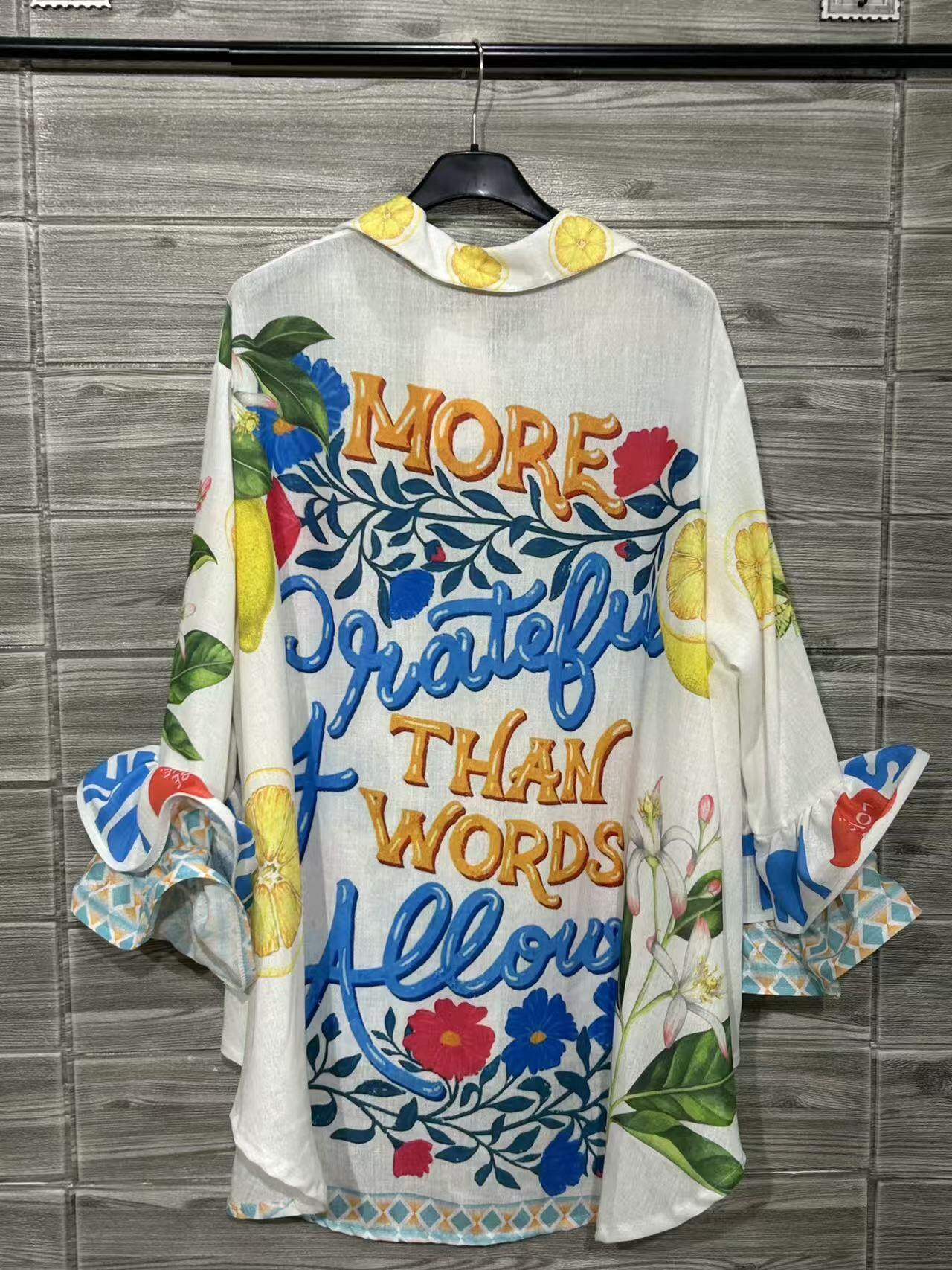 ZOPS3WH Printed Shirt White
