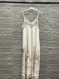 ZOPAD1WH Paris Print Slip Dress White