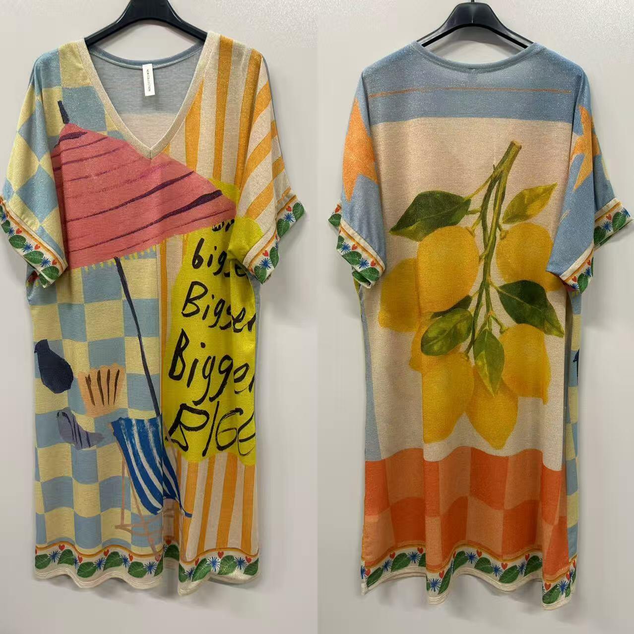 VIBB Beach Scene Print Dress