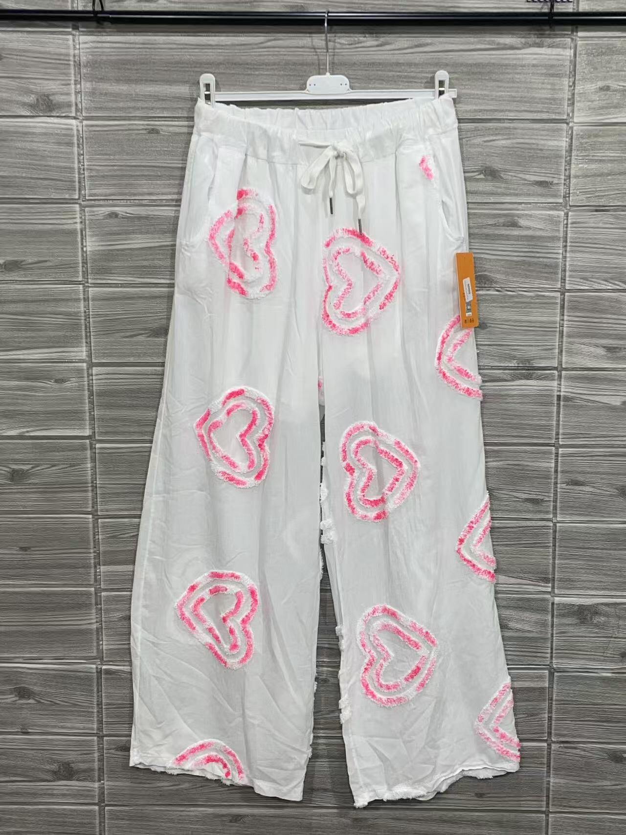 ZOFCPBL Floral Cotton Pants Blush