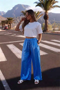 ESTSPRB Satin Pants Royal Blue
