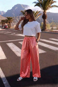 ESTSPCO Satin Pants Coral
