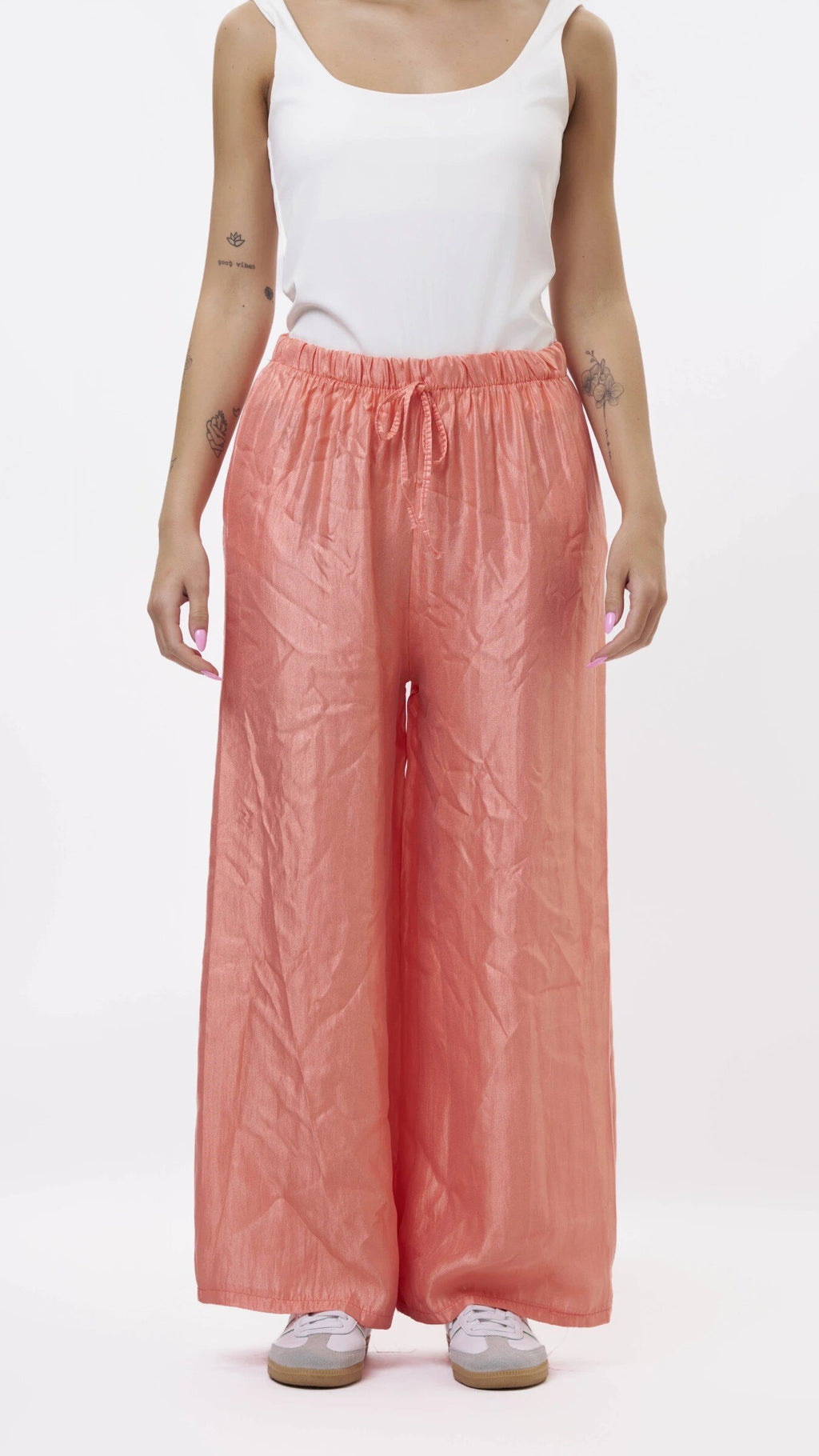 ESTSPCO Satin Pants Coral