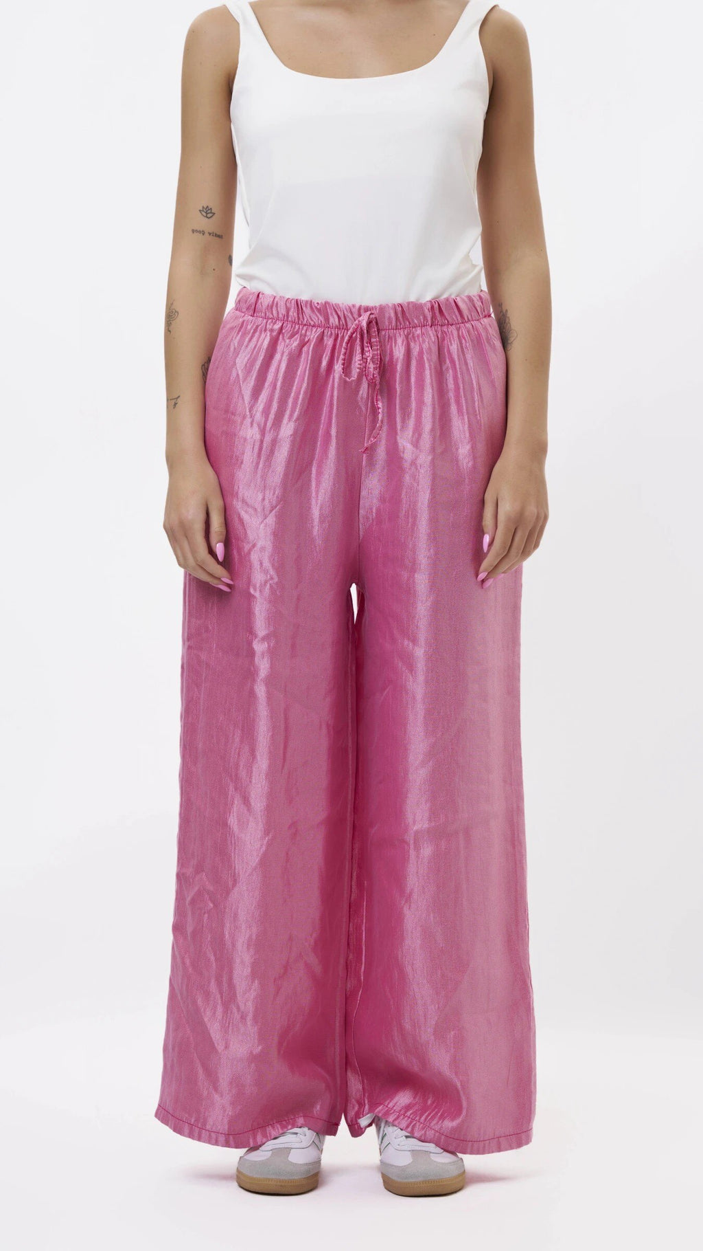 ESTSPFU Satin Pants Fuchsia