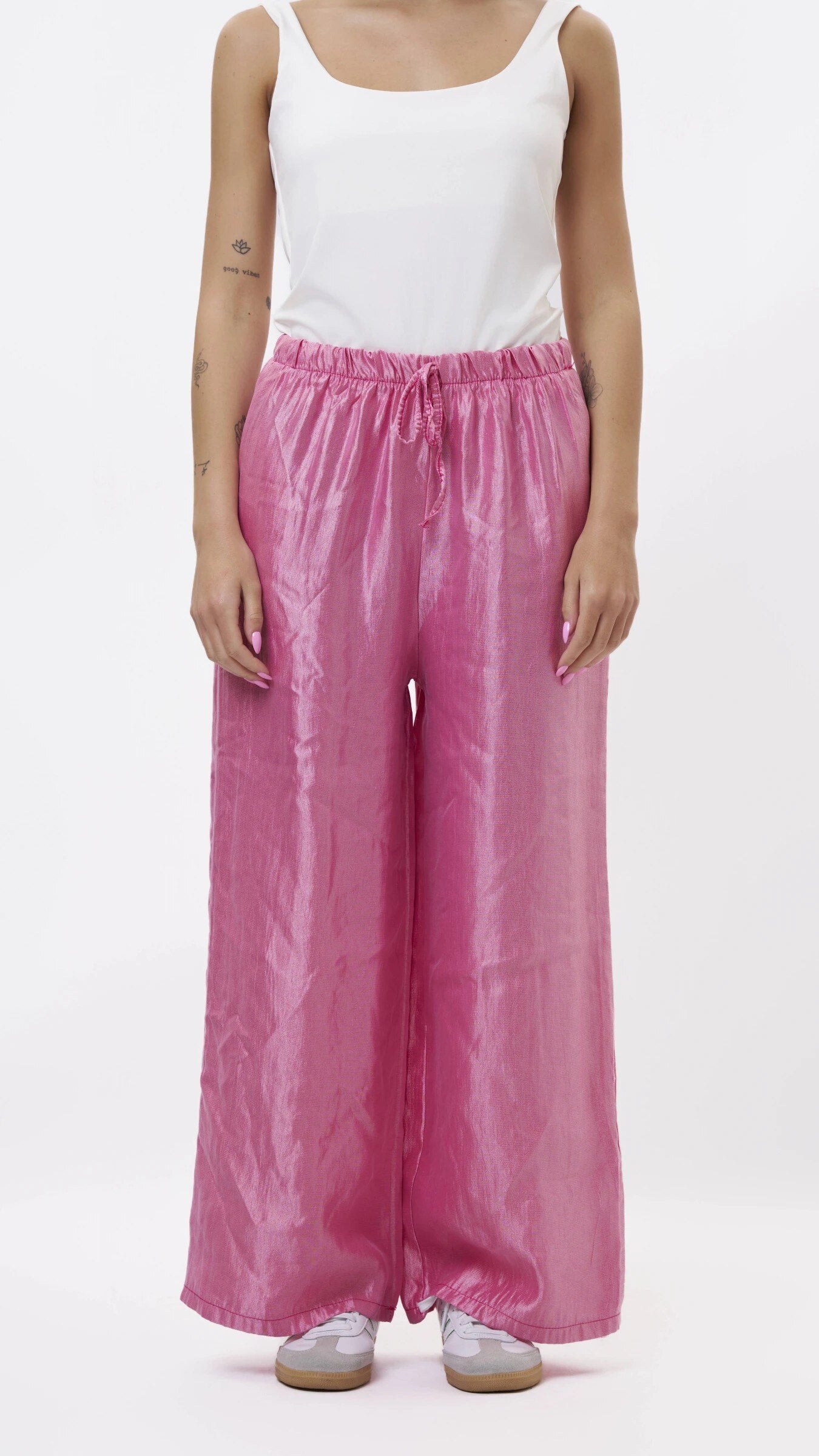 ESTSPFU Satin Pants Fuchsia