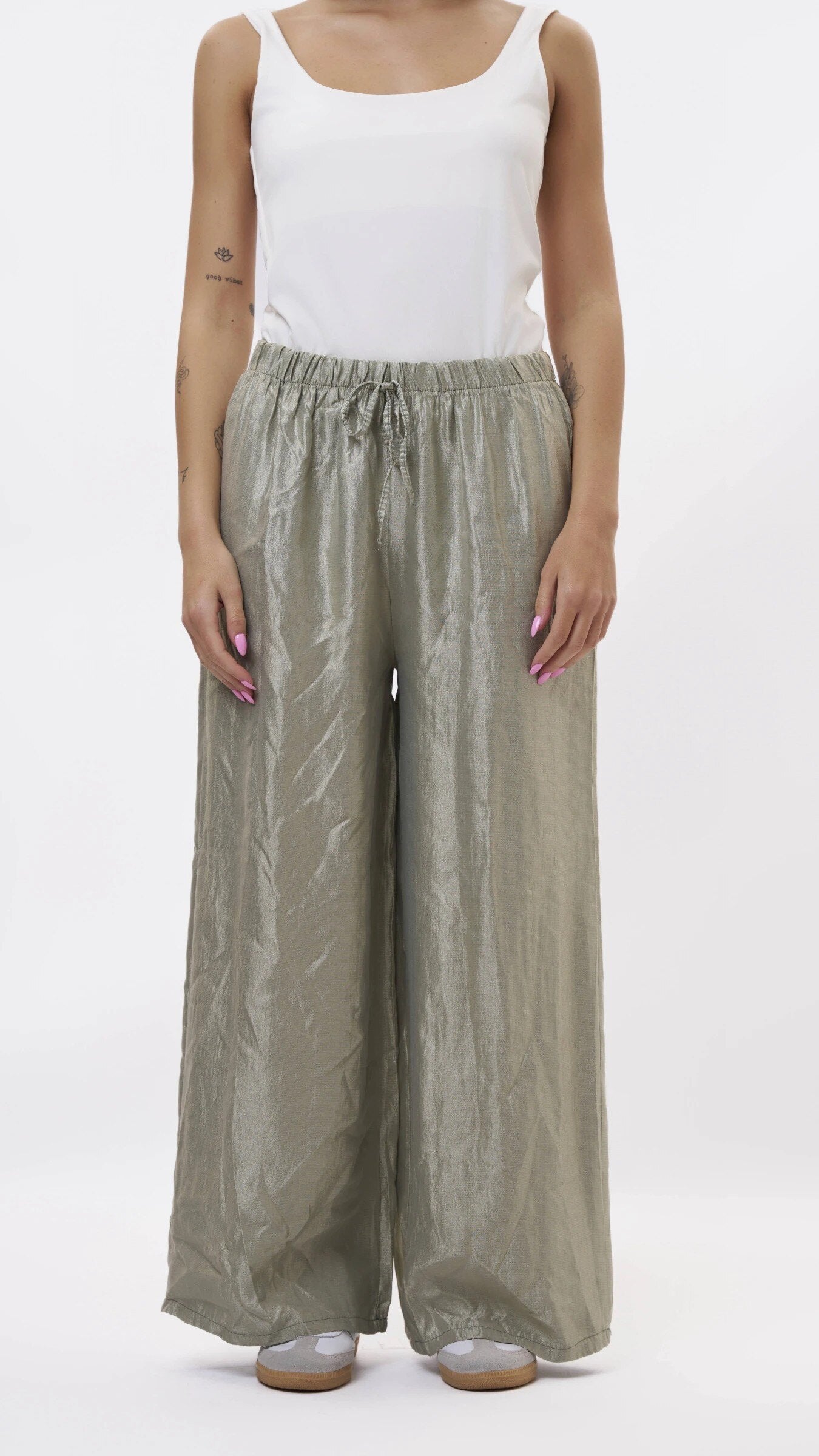 ESTSPKH Satin Pants Khaki